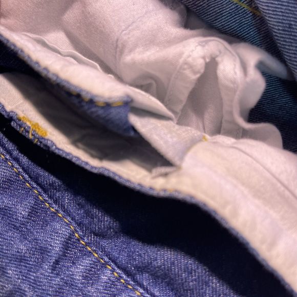 4 Pair KingSize Big Mens Jeans 44 x 27 (Hemmed) Elastic Insert Waist Blue Denim - Picture 10 of 16